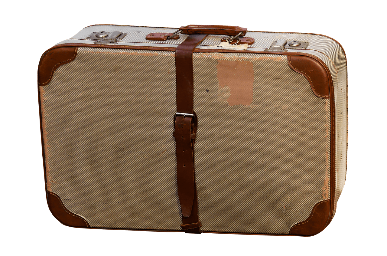 Suitcase Brown Canvas