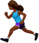Female Runner Apple Emoji