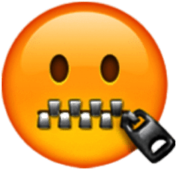 Zipped Mouth Emoji