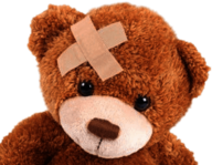 Teddy Bear With Band Aid on Head