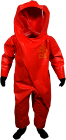 Orange Protection Suit Against Bacteria and Viruses