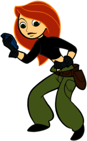 Kim Possible Looking At Device