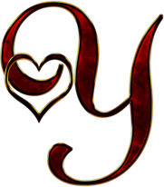 Valentine Capital Letter Y