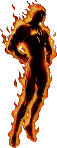 Human Torch Standing
