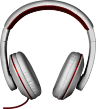 Red White Headphones