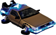 Flying Delorean Back To The Future