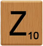 Scrabble Tile Z