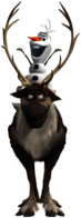 Olaf on Deer