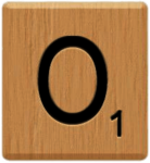 Scrabble Tile O