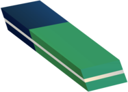 Blue Green Eraser Clipart