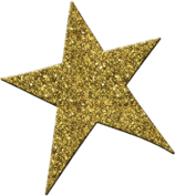 Sparkling Gold Star
