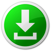Large Green Arrow Download Button
