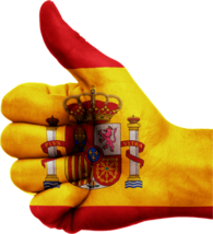 Hand Spain Flag