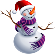 Snowman Purple