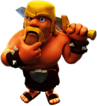 Clash Of Clans Barbarian Thinking