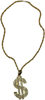 Thug Life Gold Chain Dollar Rocks