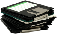 Big Stack Of Floppy Disks
