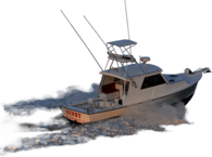 Fishing Boat on the Waves