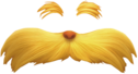 The Lorax Eyebrow and Moustache