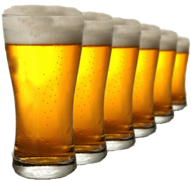 Row Of Pints Beer