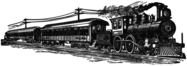 Far West Train Clipart