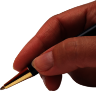 Hand Holding Pen