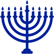 Blue Menorah Hanukkah