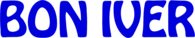 Bon Iver blue 