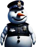 Police Snowman