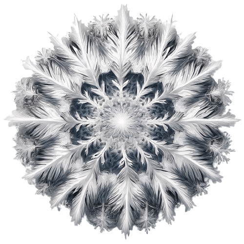 Circular Feather-like Snowflake