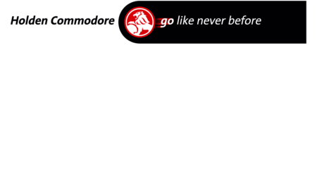 Holden Commodore Go flike never before