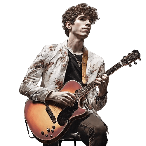 Joshua Bassett on the Guitar