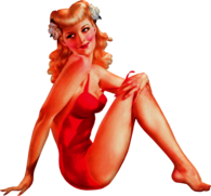 1940s 1950s Pinup Vintage Illustration