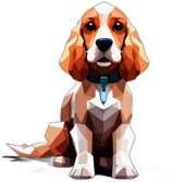 Cocker Spaniel, Children'S Cartoon Animation Style - Full Body, Single View, No Shadow