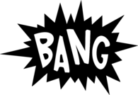 Bang Black Speech Bubble