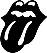 The Rolling Stones Logo Black and White