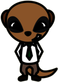 Aggretsuko Chief Komiya the Meerkat