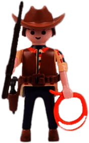 Playmobil Cowboy with lasso