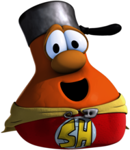 VeggieTales Orange Gourd Supper Hero
