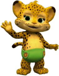 Word Party Franny the Cheetah Waving