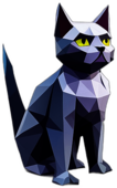 Chartreux, Children'S Cartoon Animation Style - Full Body, Single View, No Shadow