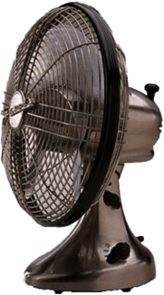 Silver Vintage Fan