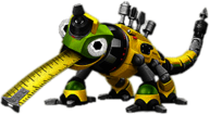 Dinotrux character Revvit with Tape Measure Tongue