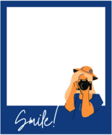 Blue Polaroid Template