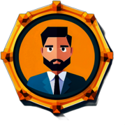 Video Conferencing, Minimalist App Icon - Circle Icon Bevel Border