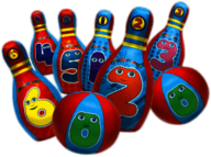 Numberjacks Bowling Set
