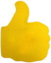 Yellow Foam Hand Thumb Up