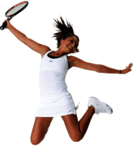Tennis Woman Happy Jump