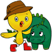Chirp With His Dinosaur Friend
