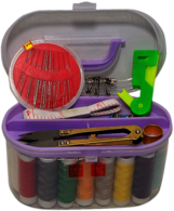 Sewing Kit In Plastic Holder